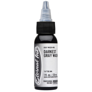 Тату фарба Eternal Darkest Gray Wash 30мл USA 16-0713