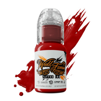 Тату фарба World Famous Big Apple Red 15мл USA 16-3086