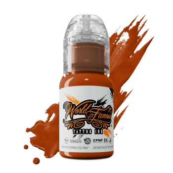 Тату фарба World Famous Burnt Orange 15мл USA 16-3489