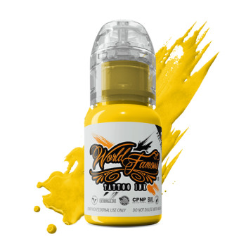 Тату фарба World Famous Canary Yellow 15мл USA 16-3100