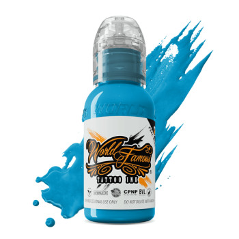 Тату фарба World Famous Greenland Ice Blue 30мл USA 16-3473