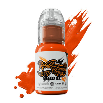 Тату фарба World Famous Straight Orange 15мл USA 16-3730