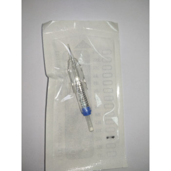 Картридж (модуль) для татуажної машинки PMU сині 1RL для тренування на штучній шкірі CHN 15-0461