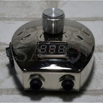 Блок живлення для тату машинки Tattoo Power Supply металевий з електронним табло PS1048 CHN 16-2190