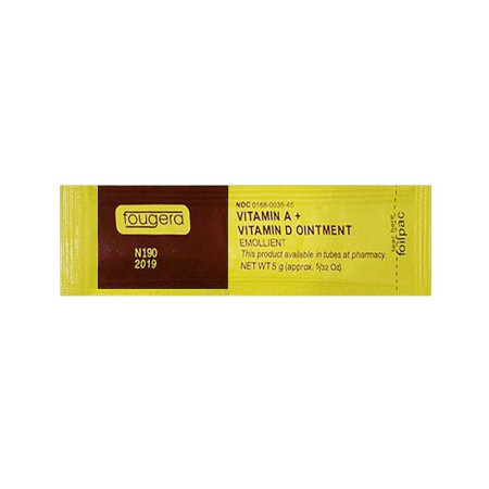 Загоюючий крем Fougera Vitamin A + D Oitment жовтий 5 g CHN 16-3695