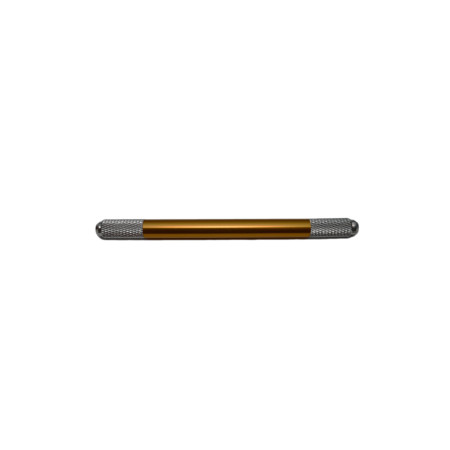 Ручка (маніпула) для ручної техніки (мікроблейдинг) PMU металева жовта з цангою з двох сторін CHN 15-0505