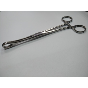 Затискач (інструмент) для пірсингу Piercing сталевий з великим овальним отвором 180х15х8 CHN (P) 10-9670