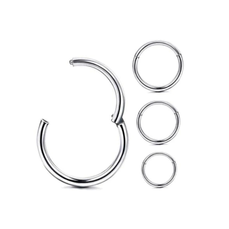 Кільце клікер Piercing медична сталь 1,2х10 (PR) 10-9248