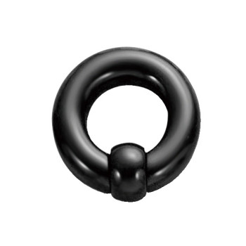 Хард (кільце) з кулькою Piercing акриловий чорного кольору 8х20х15 VRL02 (6250) (PR) 10-5097